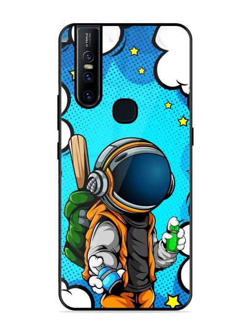 Space Graffiti Artist Glossy Soft Edge Case for Vivo V15 Chachhi