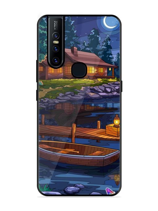 Moonlit Serenity Glossy Soft Edge Case for Vivo V15 Chachhi