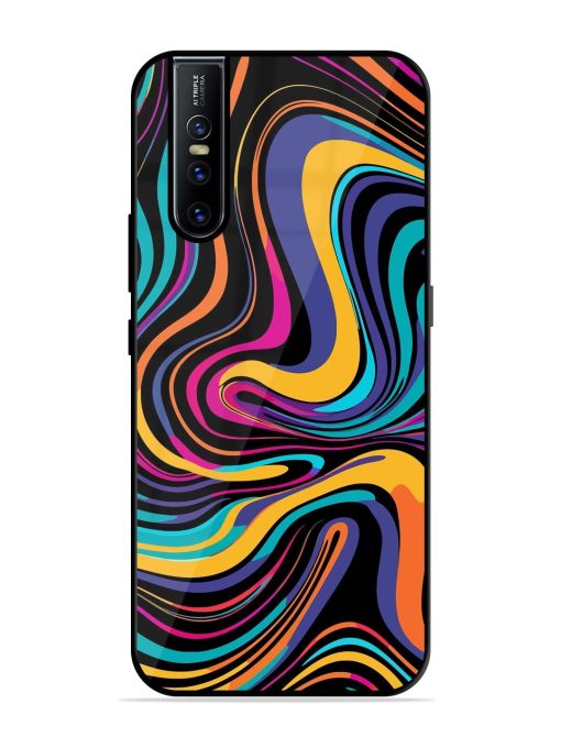 Psychedelic Swirl Glossy Soft Edge Case for Vivo V15 Pro