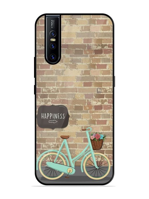 Pedaling Towards Happiness Glossy Soft Edge Case for Vivo V15 Pro