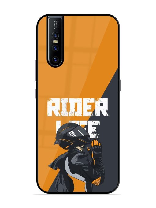 Ride Never Ends Glossy Soft Edge Case for Vivo V15 Pro