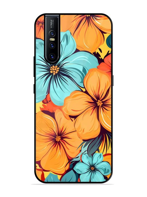 Tropical Bloom Glossy Soft Edge Case for Vivo V15 Pro