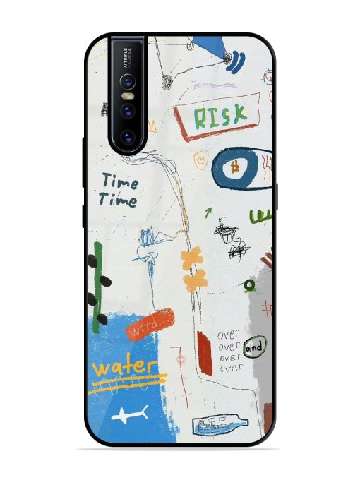 Mind Map Madness Glossy Soft Edge Case for Vivo V15 Pro