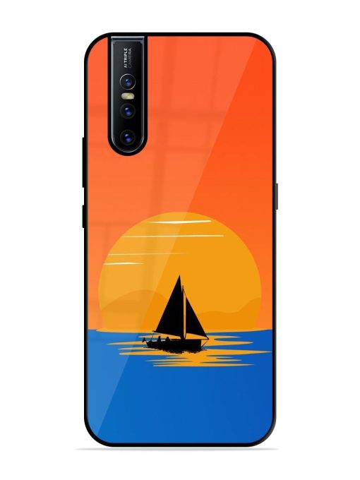 Sunset Sail Glossy Soft Edge Case for Vivo V15 Pro