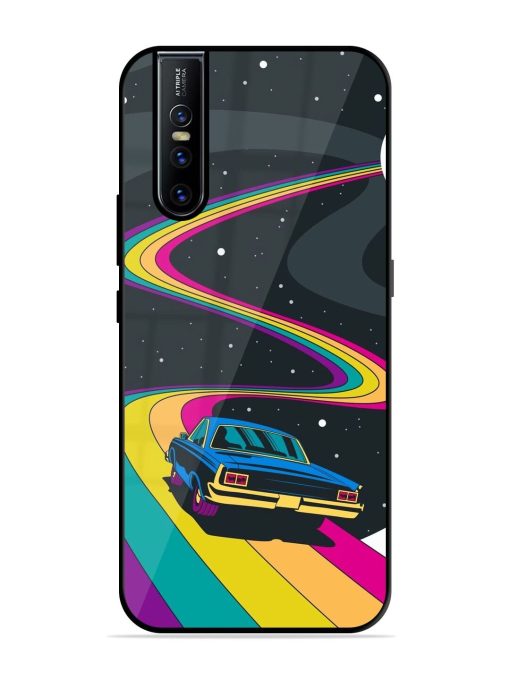 Rainbow Road Glossy Soft Edge Case for Vivo V15 Pro