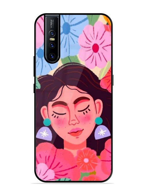 Blooming Serenity Glossy Soft Edge Case for Vivo V15 Pro