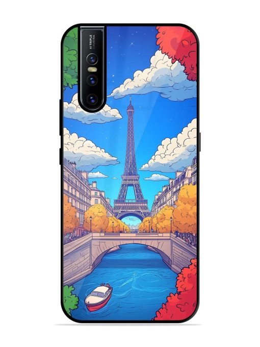 Parisian Panorama Glossy Soft Edge Case for Vivo V15 Pro