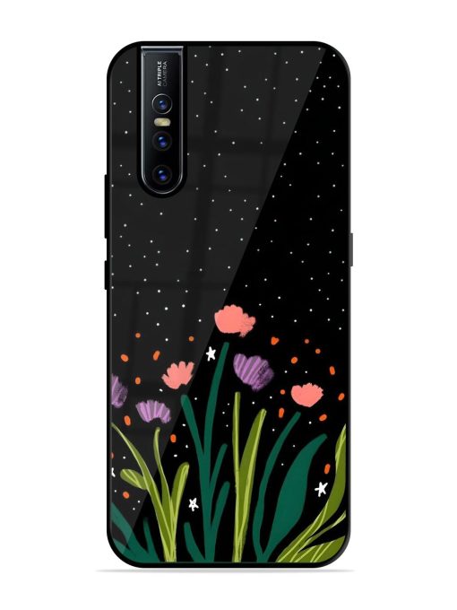 Midnight Bloom Glossy Soft Edge Case for Vivo V15 Pro