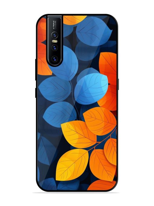 Autumn'S Contrast Glossy Soft Edge Case for Vivo V15 Pro