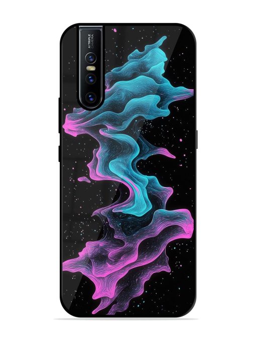 Cosmic Currents Glossy Soft Edge Case for Vivo V15 Pro