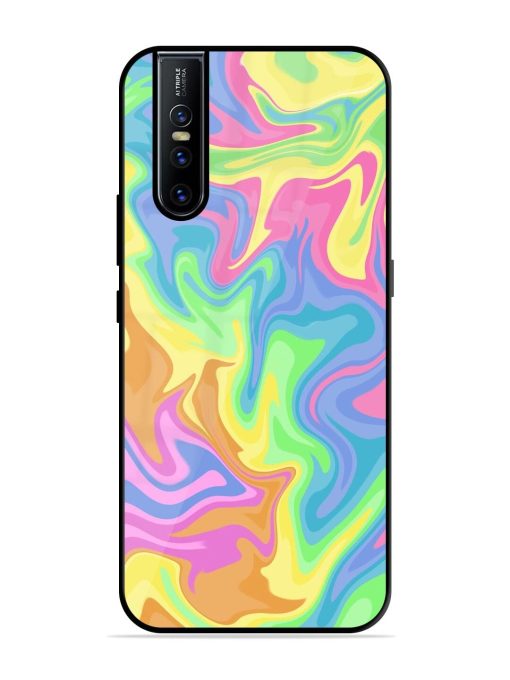 Whimsical Swirl Glossy Soft Edge Case for Vivo V15 Pro