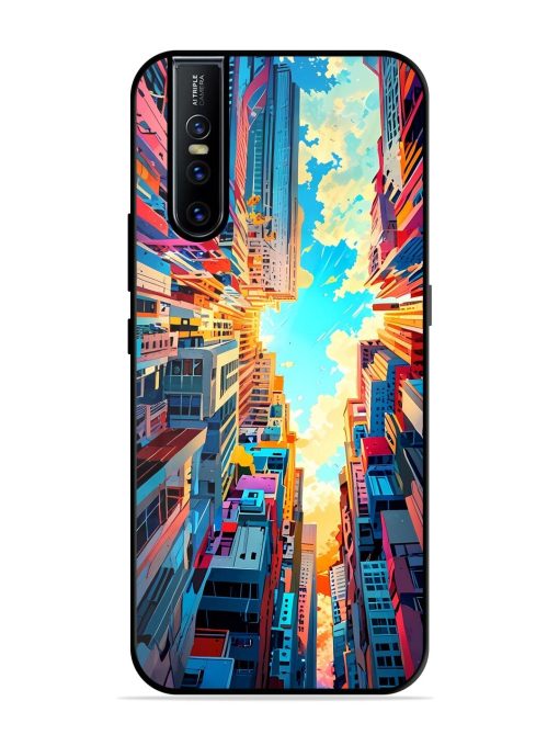 Skyward City Glossy Soft Edge Case for Vivo V15 Pro