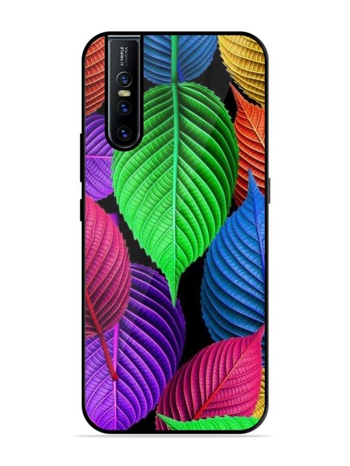 Rainbow Leaf Symphony Glossy Soft Edge Case for Vivo V15 Pro