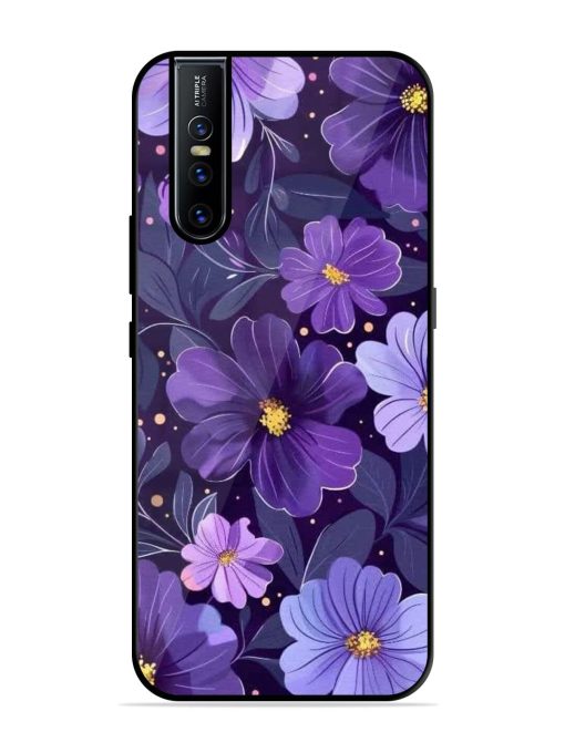 Purple Paradise Glossy Soft Edge Case for Vivo V15 Pro