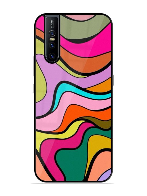 Wavy Wonder Glossy Soft Edge Case for Vivo V15 Pro