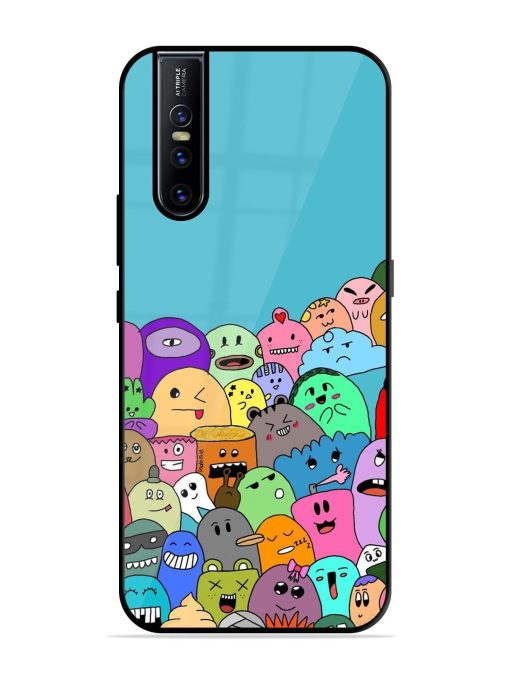 Monster Mash Glossy Soft Edge Case for Vivo V15 Pro