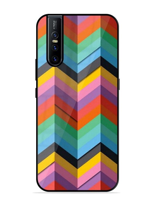 Colorful Zigzag Glossy Soft Edge Case for Vivo V15 Pro