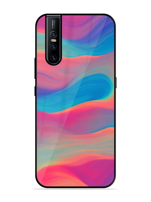 Wavy Wonder Glossy Soft Edge Case for Vivo V15 Pro