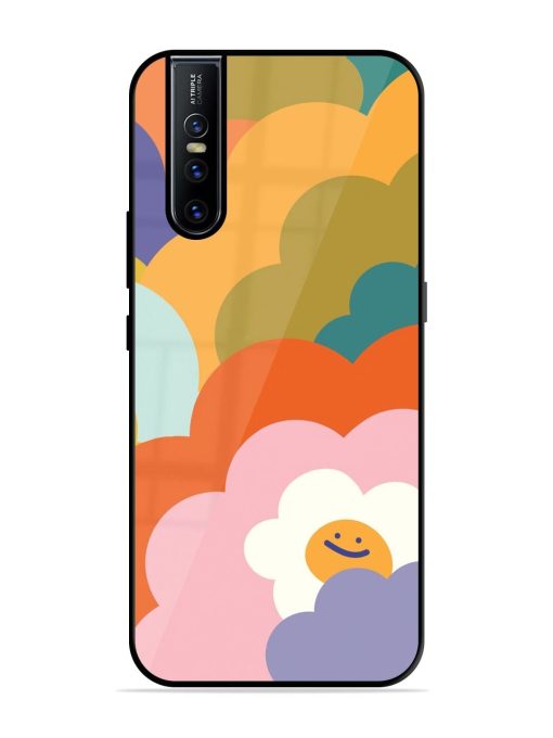 Happy Flower Power Glossy Soft Edge Case for Vivo V15 Pro