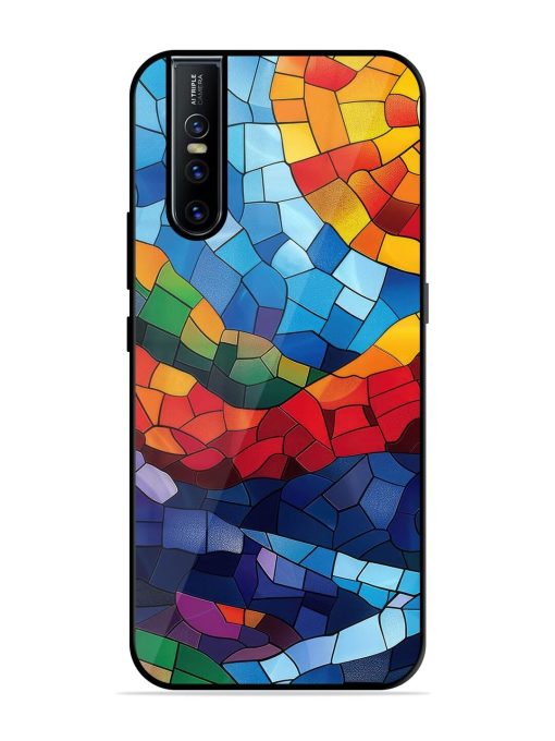 Mosaic Sunset Glossy Soft Edge Case for Vivo V15 Pro