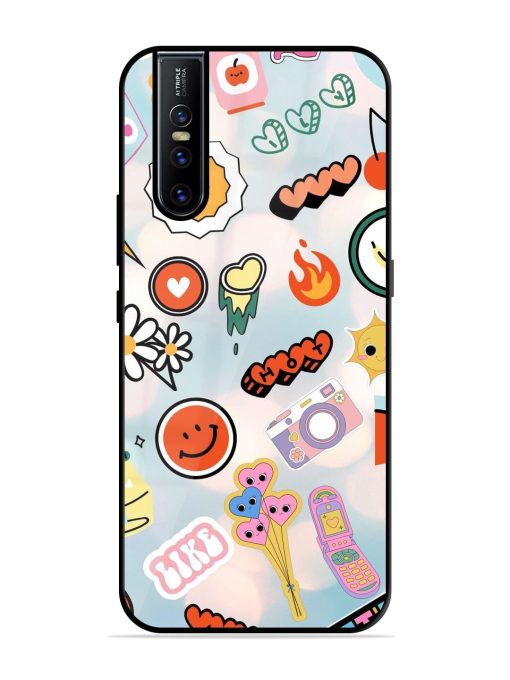 Cheerful Glossy Soft Edge Case for Vivo V15 Pro