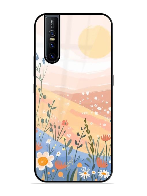 Golden Hour Blooms Glossy Soft Edge Case for Vivo V15 Pro