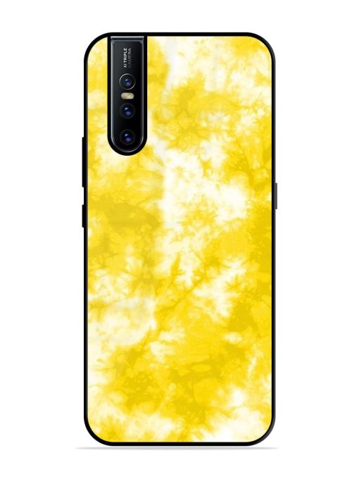 Golden Tie-Dye Twirl Glossy Soft Edge Case for Vivo V15 Pro