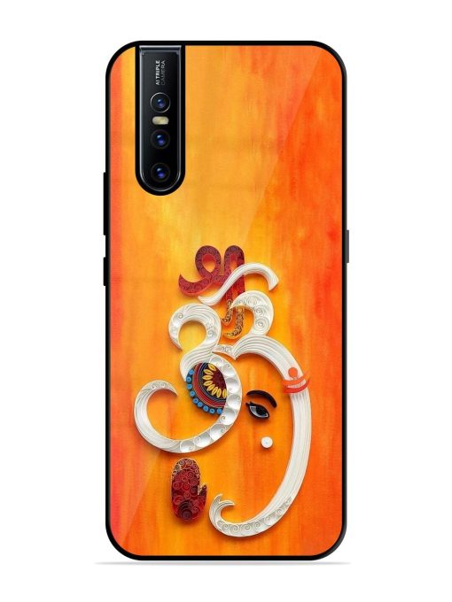 Ganesha In Quilling Art Glossy Soft Edge Case for Vivo V15 Pro