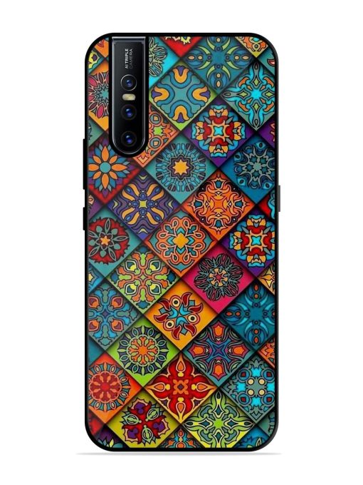 Patchwork Mandala Mosaic Glossy Soft Edge Case for Vivo V15 Pro