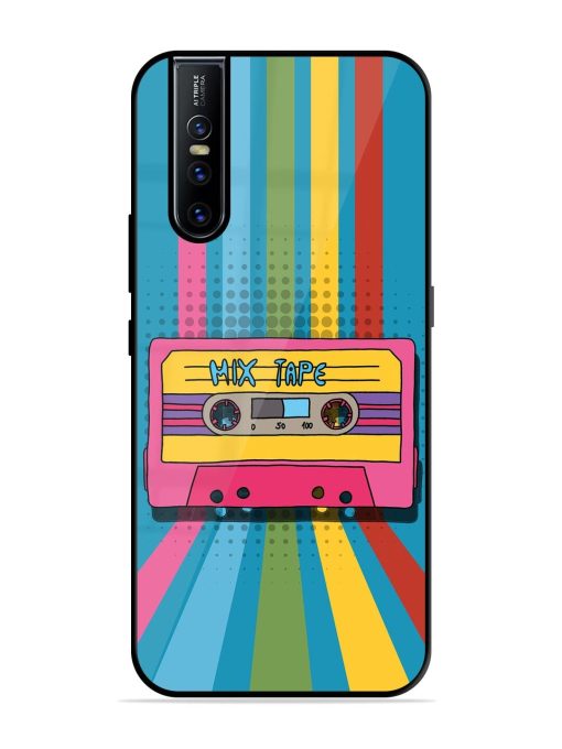 Retro Cassette Tapes Glossy Soft Edge Case for Vivo V15 Pro