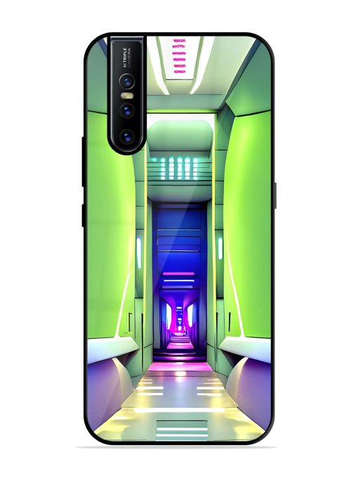 Neon Corridor Glossy Soft Edge Case for Vivo V15 Pro