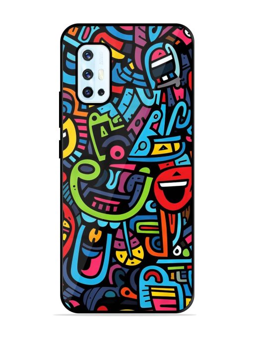 Doodlephoria Glossy Soft Edge Case for Vivo V17 Chachhi