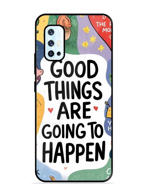 Uplifting Scribbles Glossy Soft Edge Case for Vivo V17 Chachhi