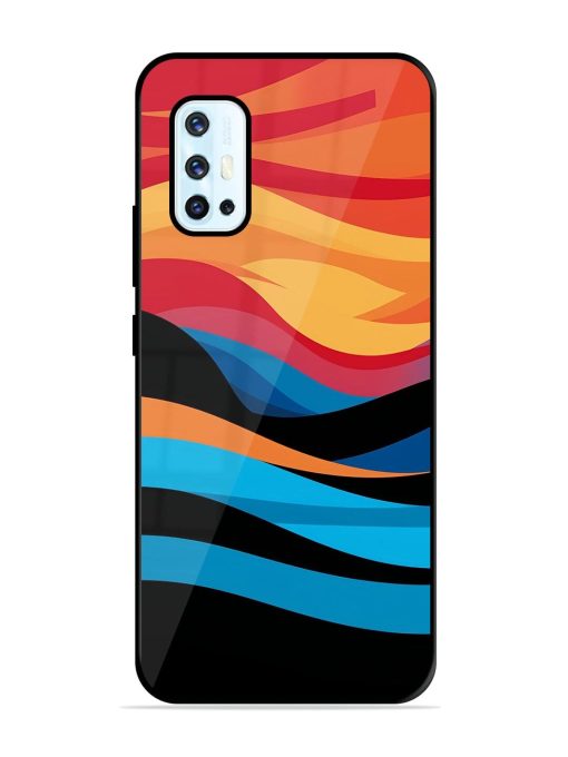 Blazing Currents Glossy Soft Edge Case for Vivo V17 Chachhi