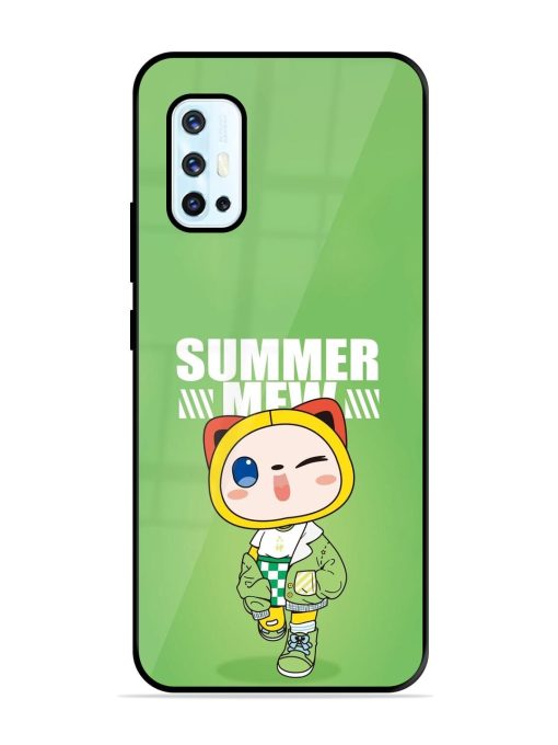 Purrfect Summer Glossy Soft Edge Case for Vivo V17 Chachhi