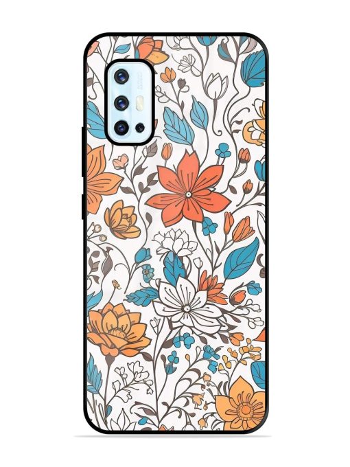 Floral Symphony Glossy Soft Edge Case for Vivo V17 Chachhi