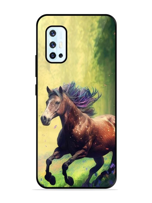 Enchanted Gallop Glossy Soft Edge Case for Vivo V17 Chachhi