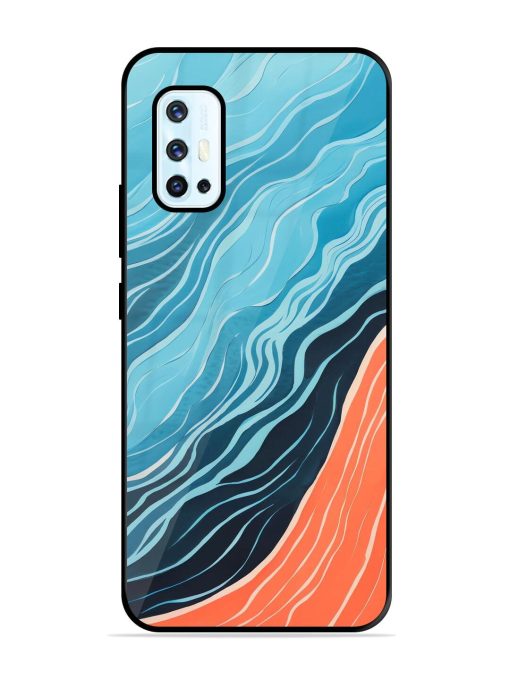 Oceanic Divide Glossy Soft Edge Case for Vivo V17 Chachhi