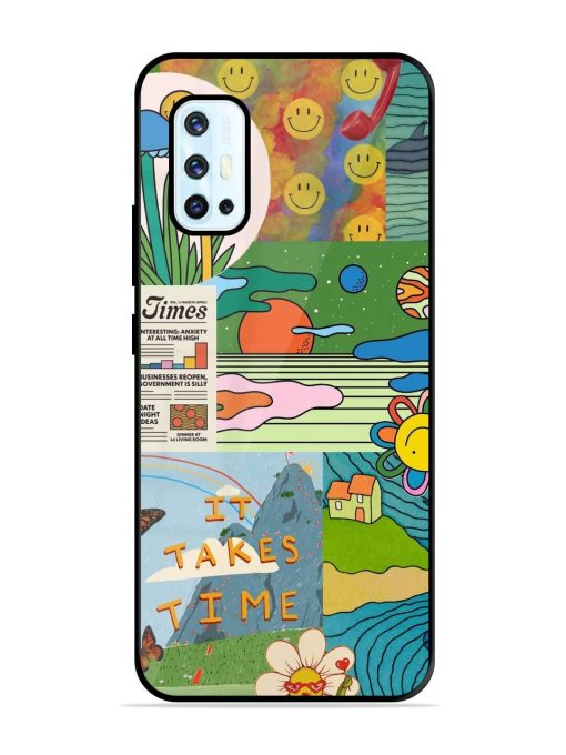 Groovy Vibes Glossy Soft Edge Case for Vivo V17 Chachhi