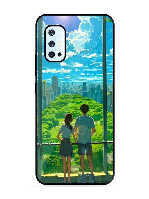 Cyberpunk Dreamscape Glossy Soft Edge Case for Vivo V17 Chachhi