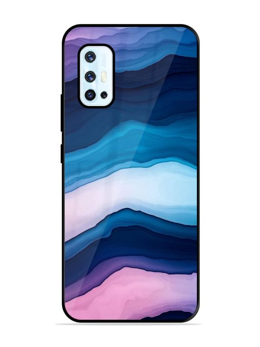 Oceanic Layers Glossy Soft Edge Case for Vivo V17 Chachhi