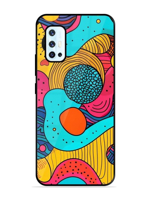 Psychedelic Patterns Glossy Soft Edge Case for Vivo V17