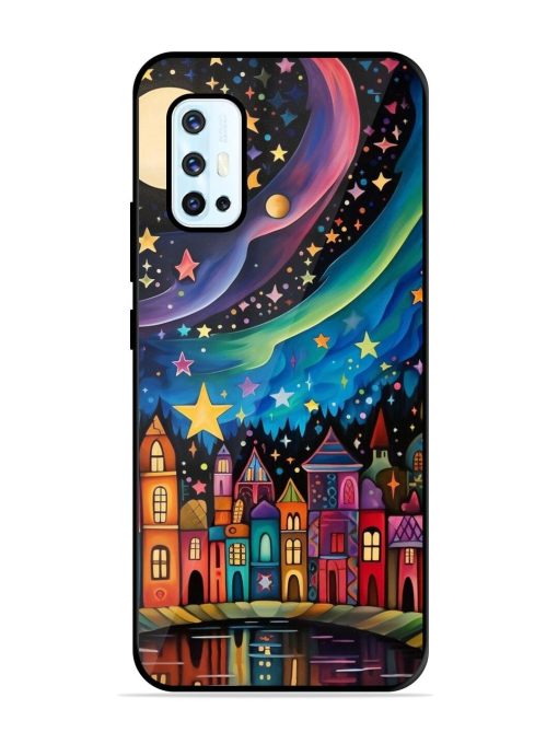 Starlit Village Glossy Soft Edge Case for Vivo V17 Chachhi