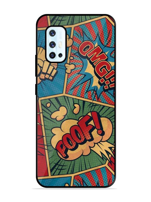 Comic Book Chaos Glossy Soft Edge Case for Vivo V17 Chachhi