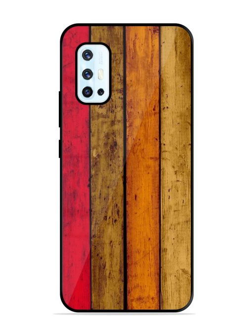 Colorful Woodgrain Glossy Soft Edge Case for Vivo V17 Chachhi