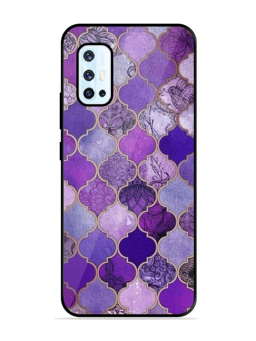 Purple Mosaic Magic Glossy Soft Edge Case for Vivo V17 Chachhi