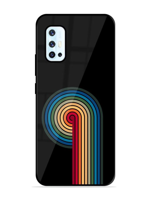 Rainbow Ripple Glossy Soft Edge Case for Vivo V17 Chachhi