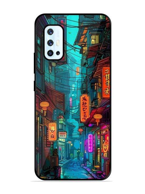 Neon Nightscape Glossy Soft Edge Case for Vivo V17 Chachhi