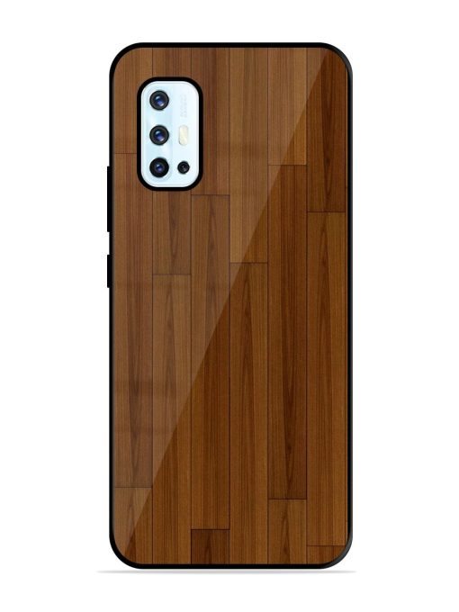 Warm Woodgrain Glossy Soft Edge Case for Vivo V17 Chachhi