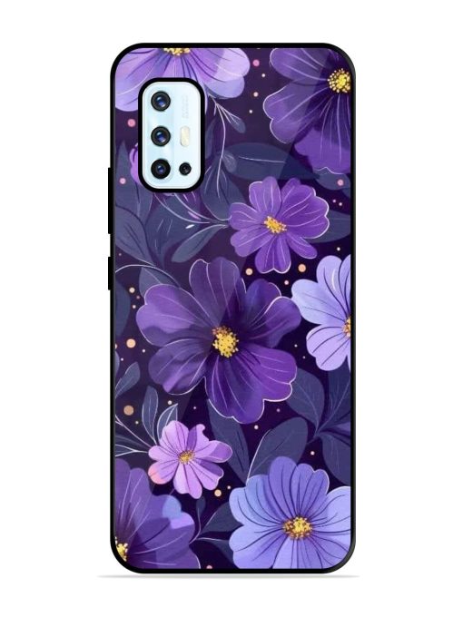 Purple Paradise Glossy Soft Edge Case for Vivo V17 Chachhi